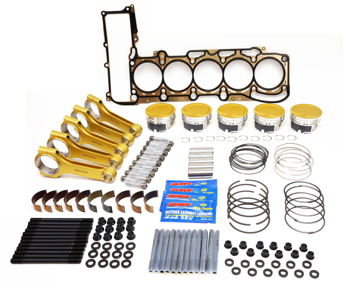 JE & BAR-TEK® Ultimate Kit Forged Piston & Steel Connecting Rod - 2.5L TFSI CEPA, CEPB, CZG