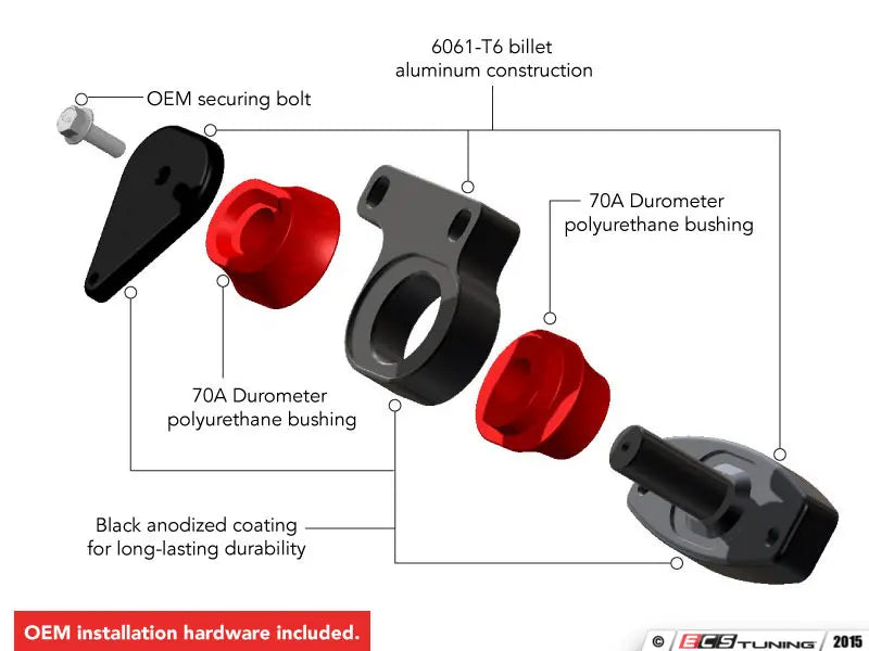 ECS Performance Drivetrain Mount Kit